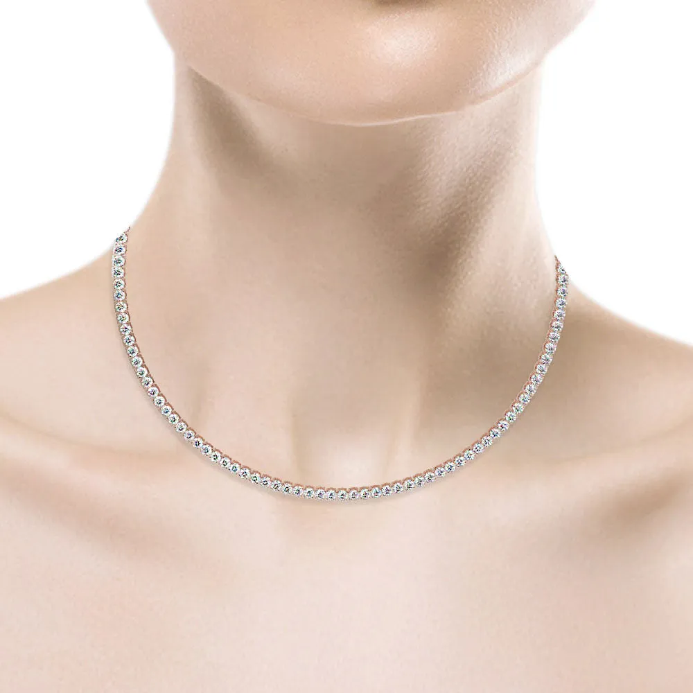 12 Carat Classic Tennis Necklace