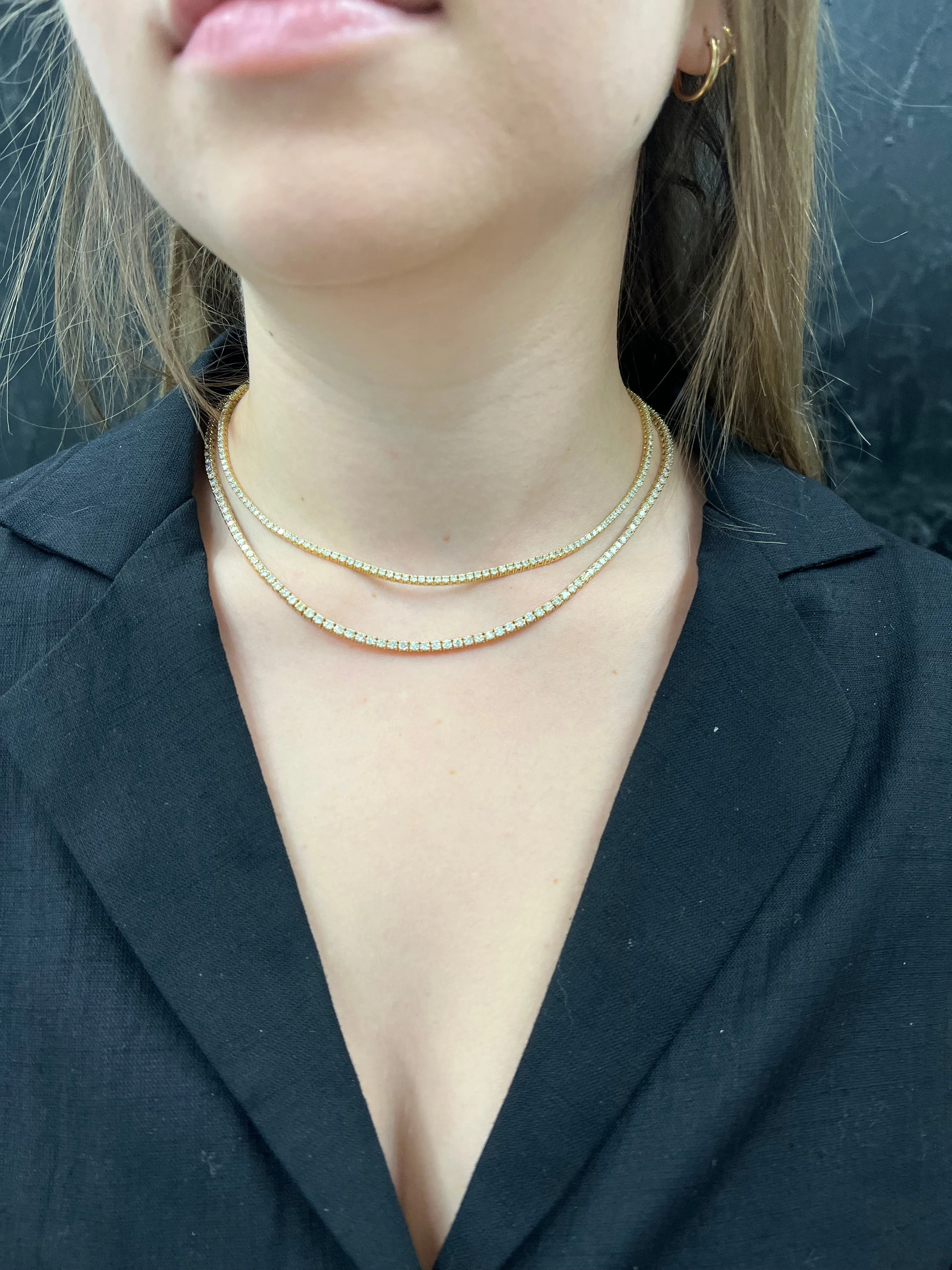 12 Carat Classic Tennis Necklace