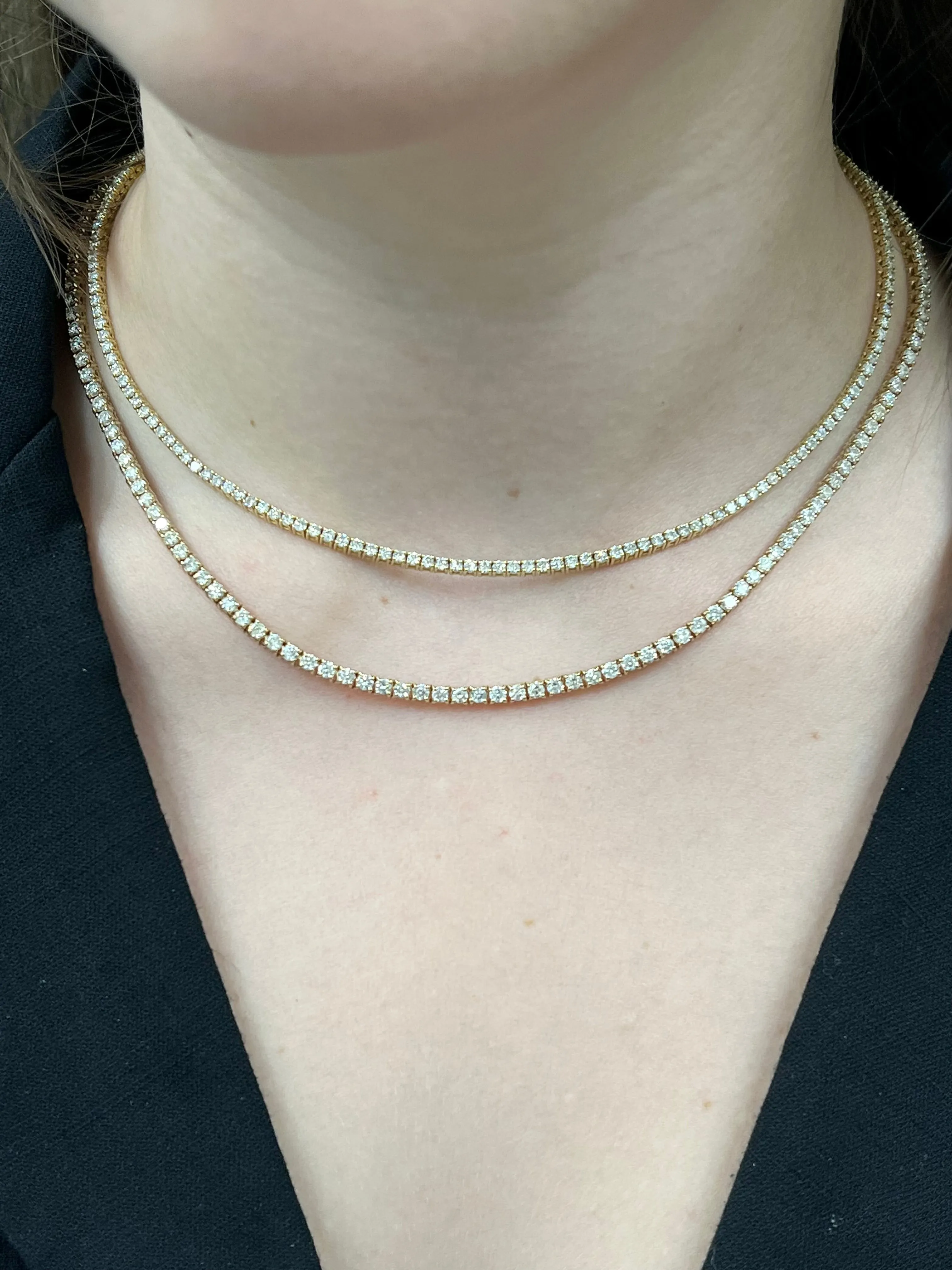 12 Carat Classic Tennis Necklace
