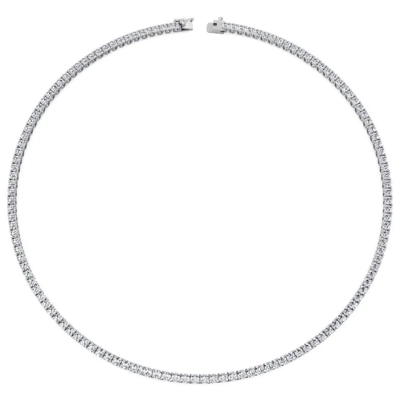12 Carat Classic Tennis Necklace