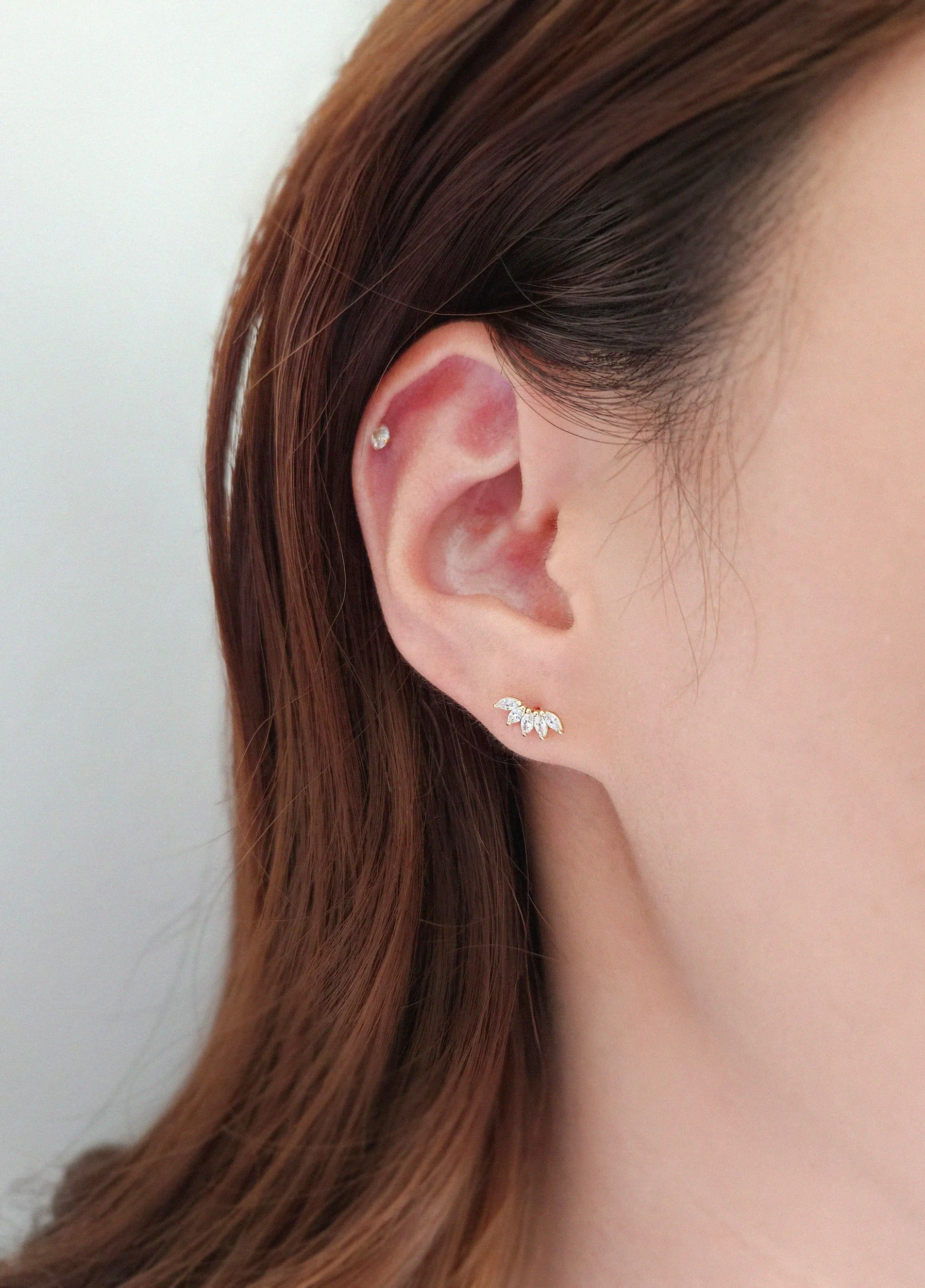14K Corona Earrings