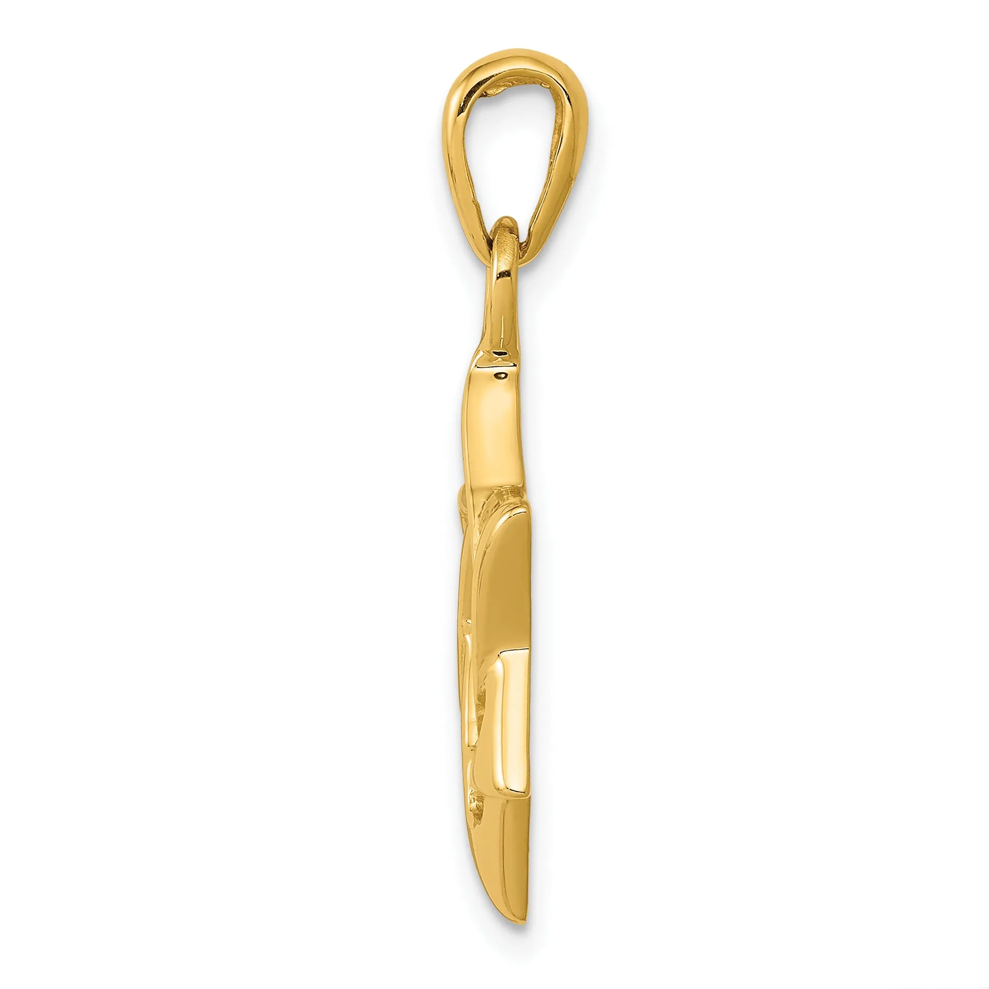 14K Gold Star of David Pendant with Open Back Design  Elegant Craftsmanship