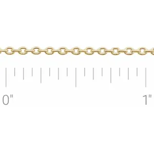 14K Yellow Gold Cable Chain by the Inch | Permanent Jewelry