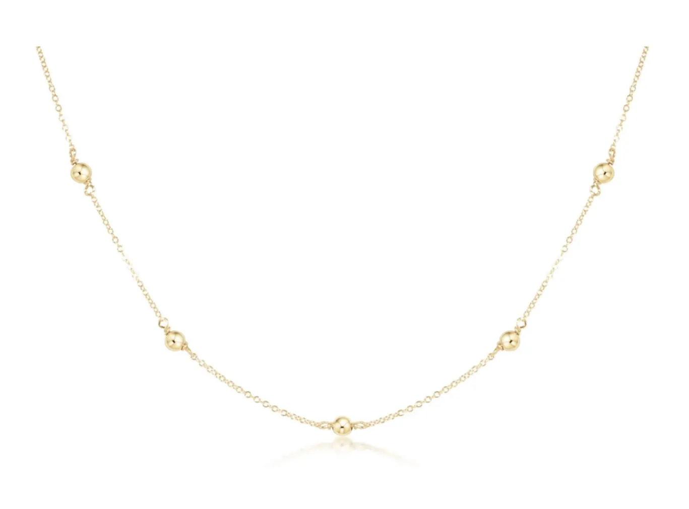 15” Choker Simplicity Chain Gold - Classic 4mm Gold