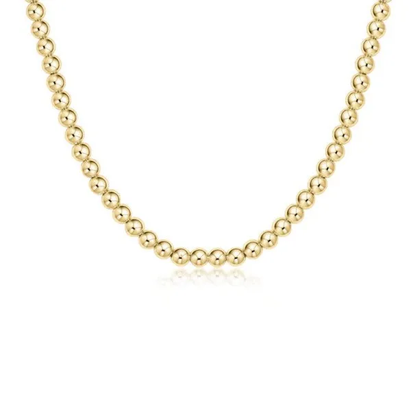 15" Choker Classic Gold 5mm Bead