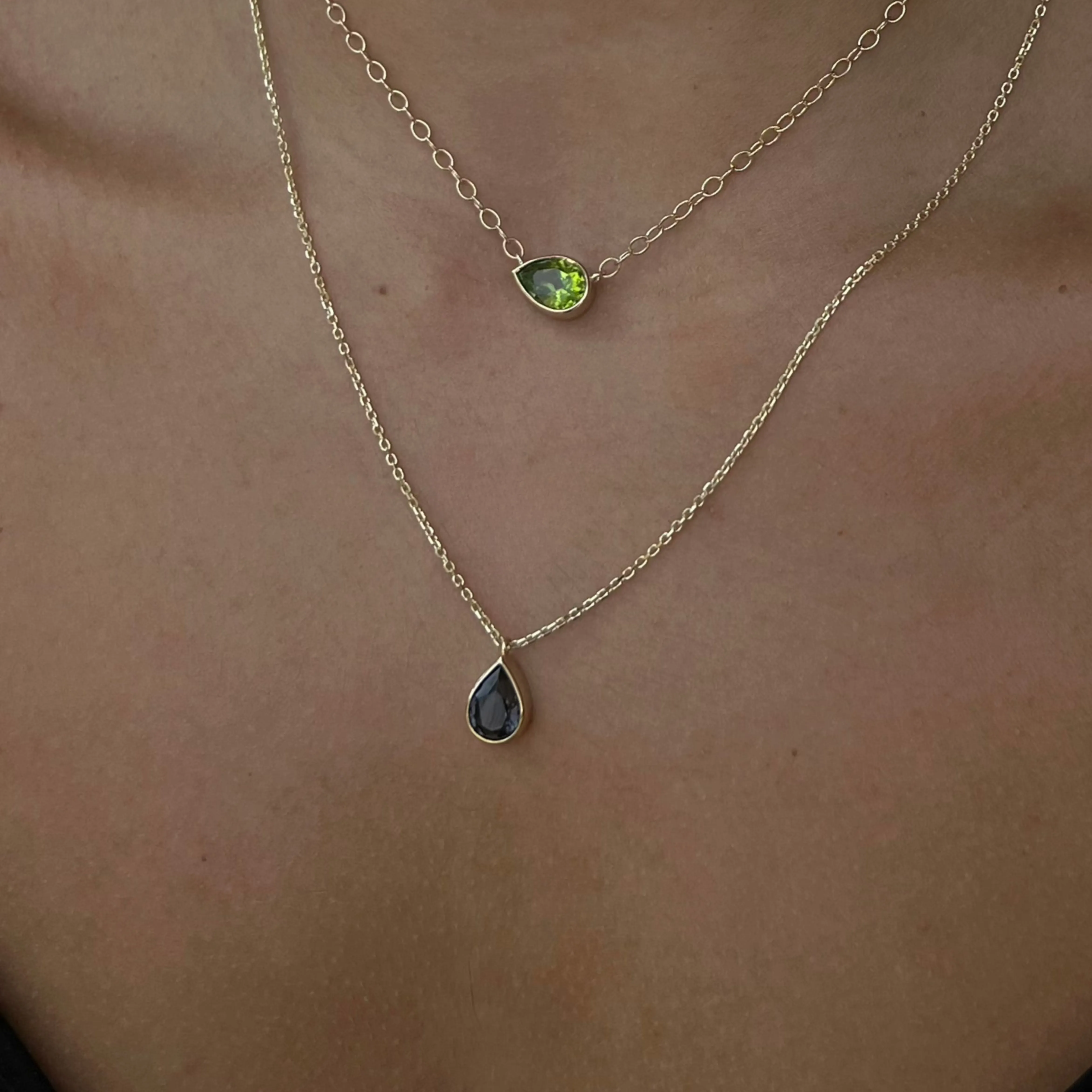 1.73ct Spinel Pear Shape Necklace
