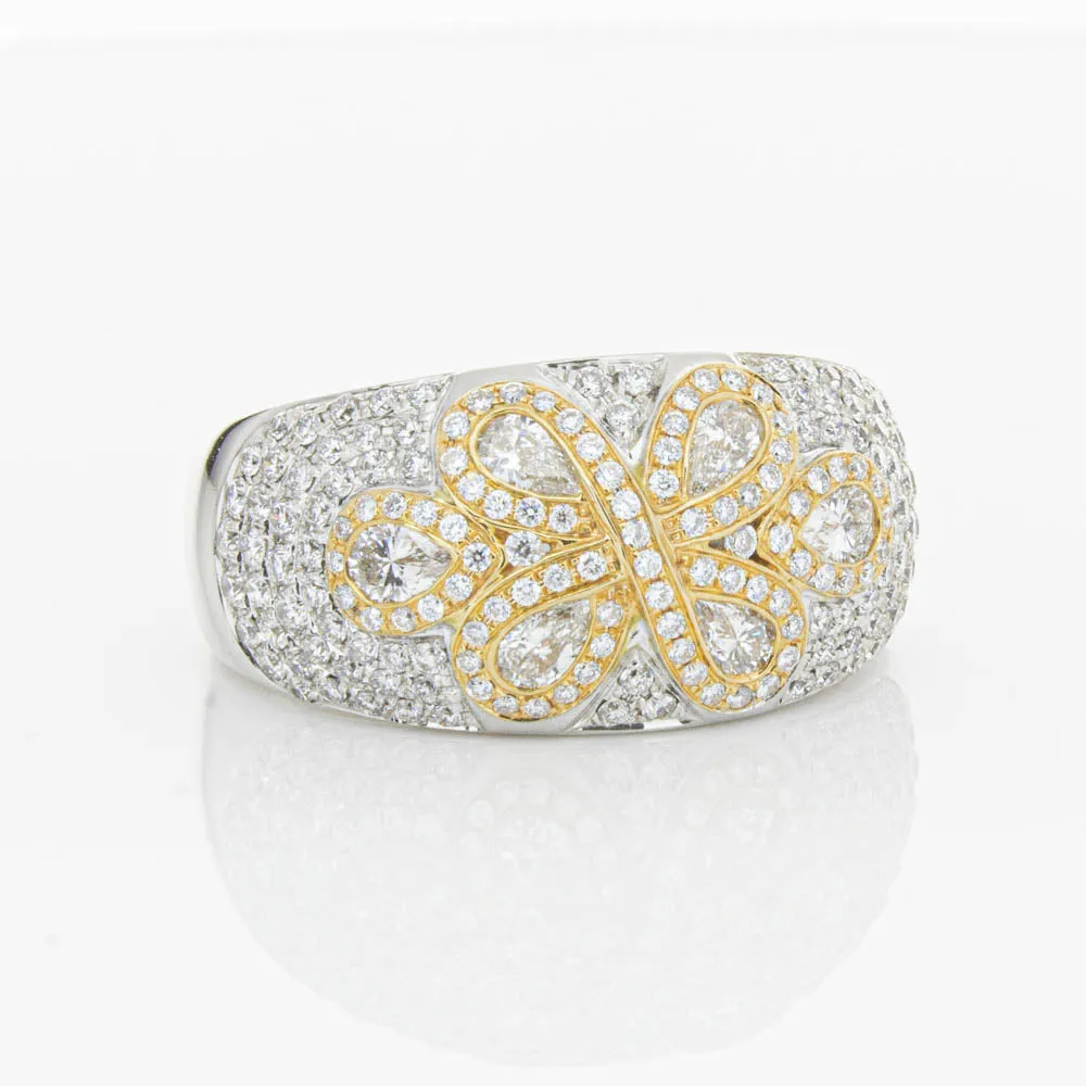 18ct White & Rose Gold 1.43ct Diamond Ring