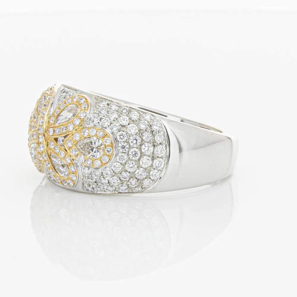 18ct White & Rose Gold 1.43ct Diamond Ring