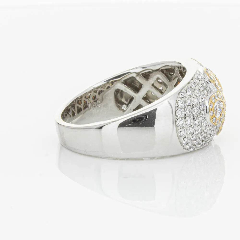 18ct White & Rose Gold 1.43ct Diamond Ring