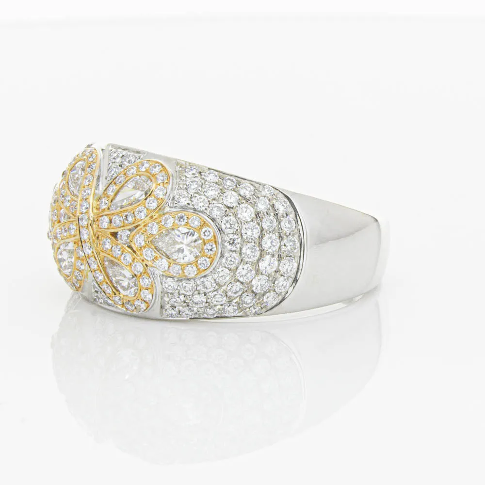 18ct White & Rose Gold 1.43ct Diamond Ring