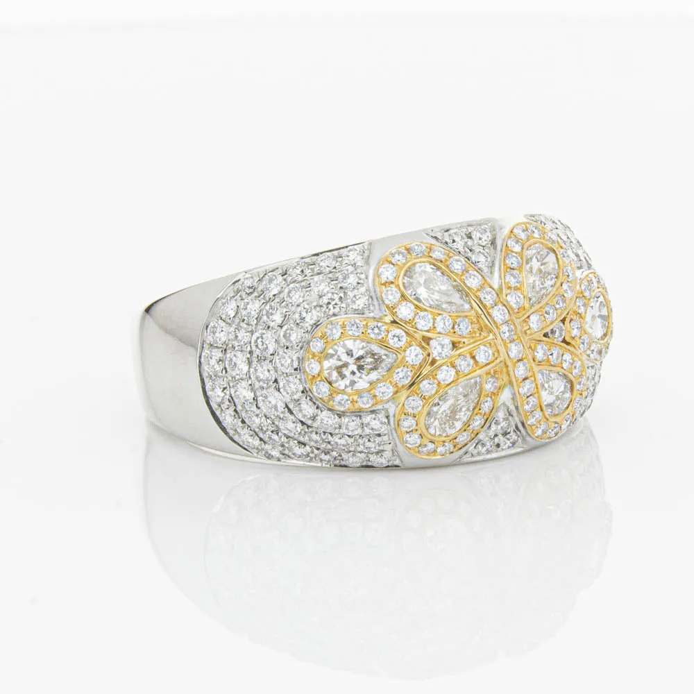 18ct White & Rose Gold 1.43ct Diamond Ring