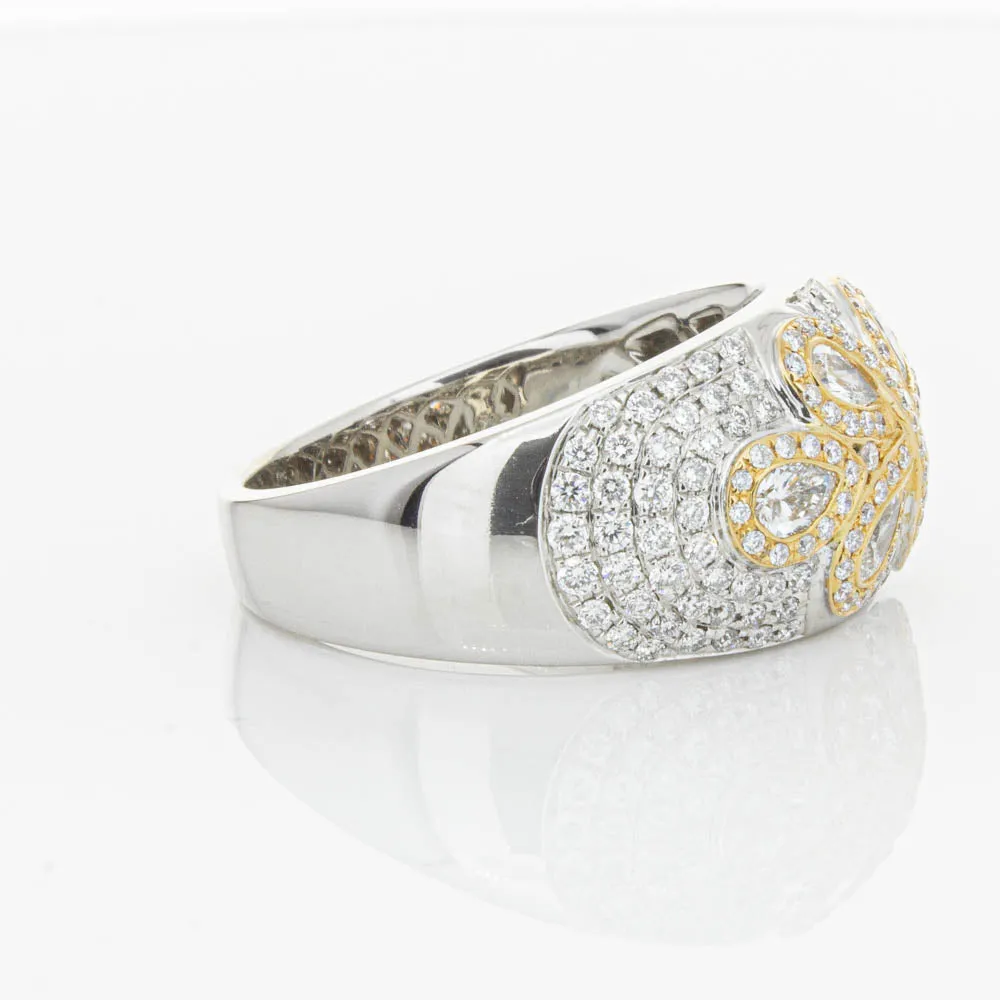 18ct White & Rose Gold 1.43ct Diamond Ring