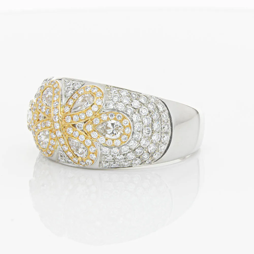 18ct White & Rose Gold 1.43ct Diamond Ring