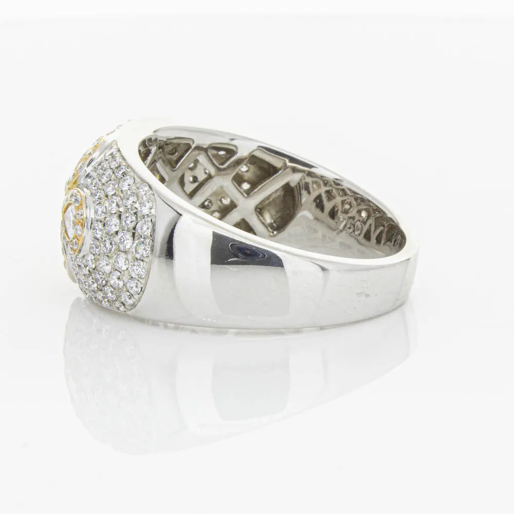 18ct White & Rose Gold 1.43ct Diamond Ring