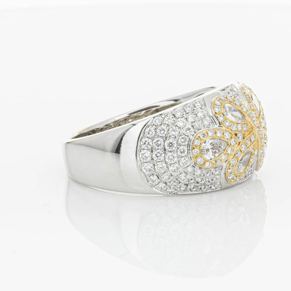 18ct White & Rose Gold 1.43ct Diamond Ring