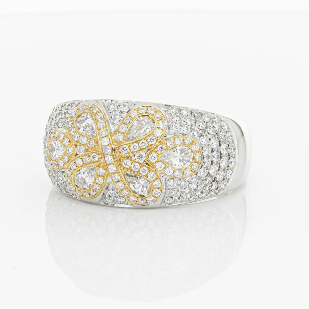 18ct White & Rose Gold 1.43ct Diamond Ring
