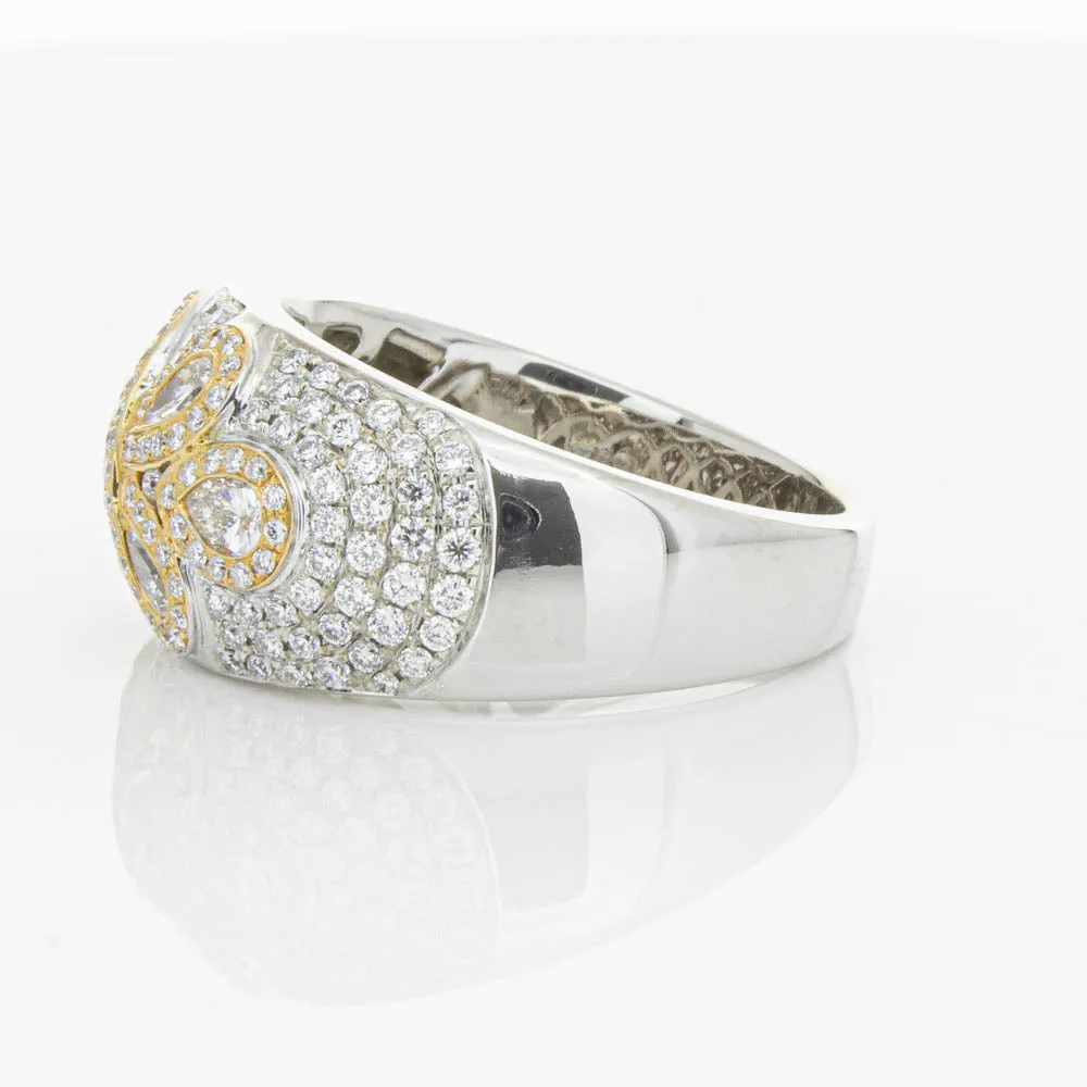 18ct White & Rose Gold 1.43ct Diamond Ring