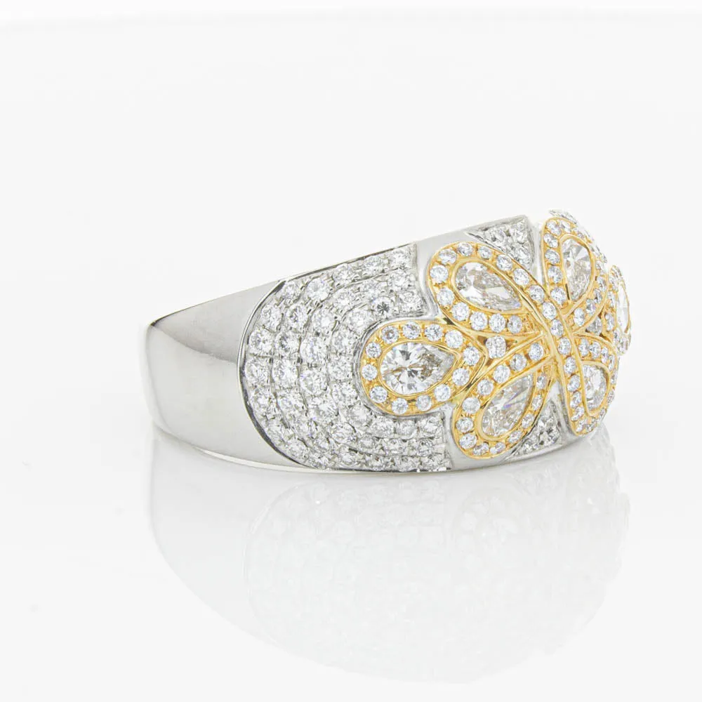 18ct White & Rose Gold 1.43ct Diamond Ring