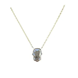 18K Yellow Gold Hamsa Diamond Pendant