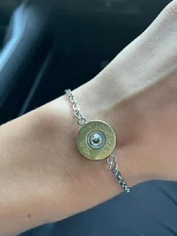 28 Gauge Shotshell Petite Chain Bracelet