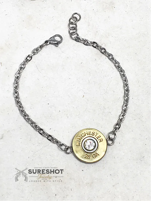 28 Gauge Shotshell Petite Chain Bracelet