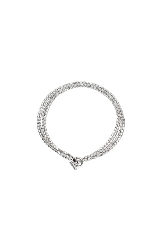 4 Strand Silver Necklace
