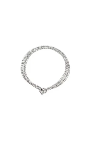 4 Strand Silver Necklace