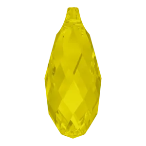 6010 Swarovski Briolette Pendants, Yellow Opal (231)