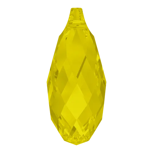 6010 Swarovski Briolette Pendants, Yellow Opal (231)