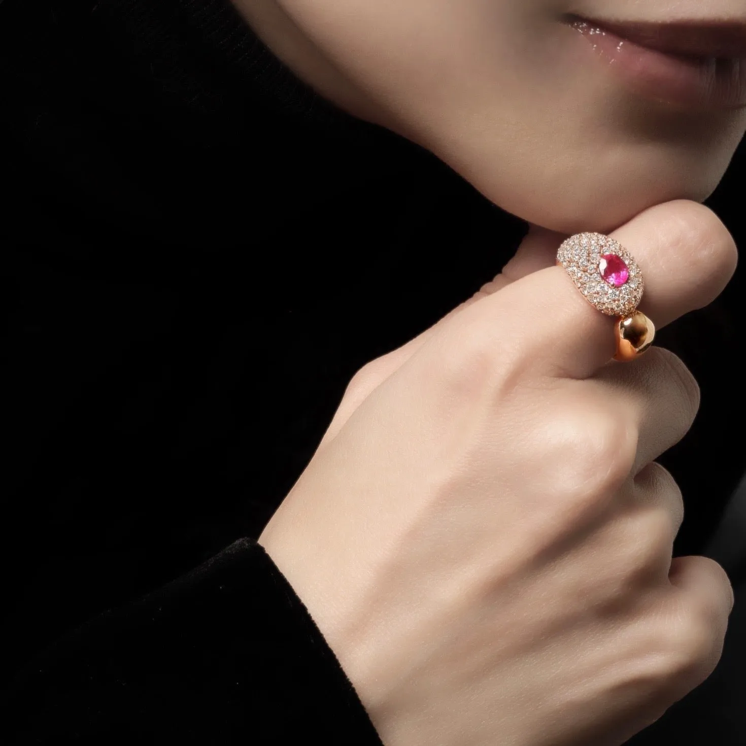812 COLLECTION DELUXE RUBY EMBRACE RING