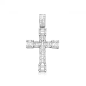 Acotis Silver Pendant Zirconia Cross G61145