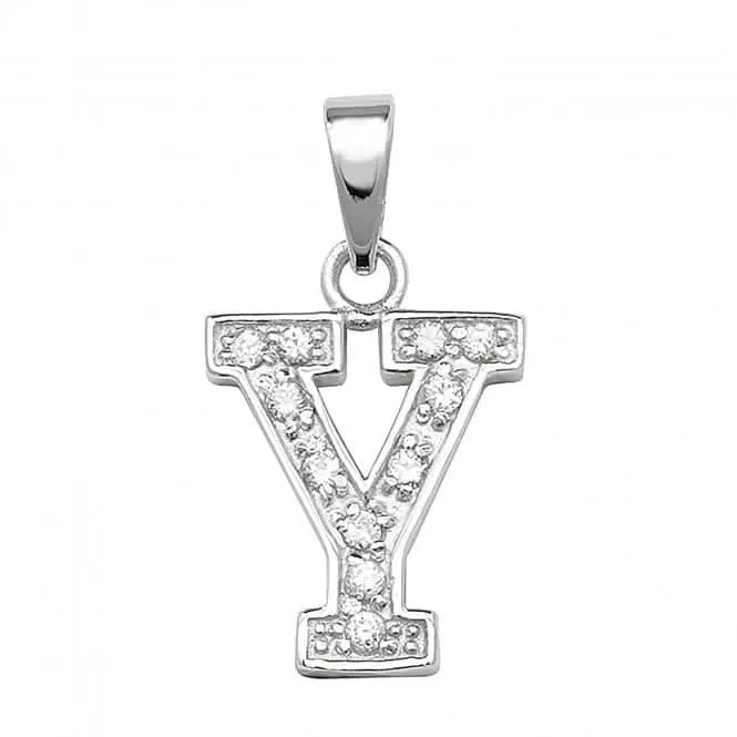Acotis Silver Pendant Zirconia Initial G6124/Y