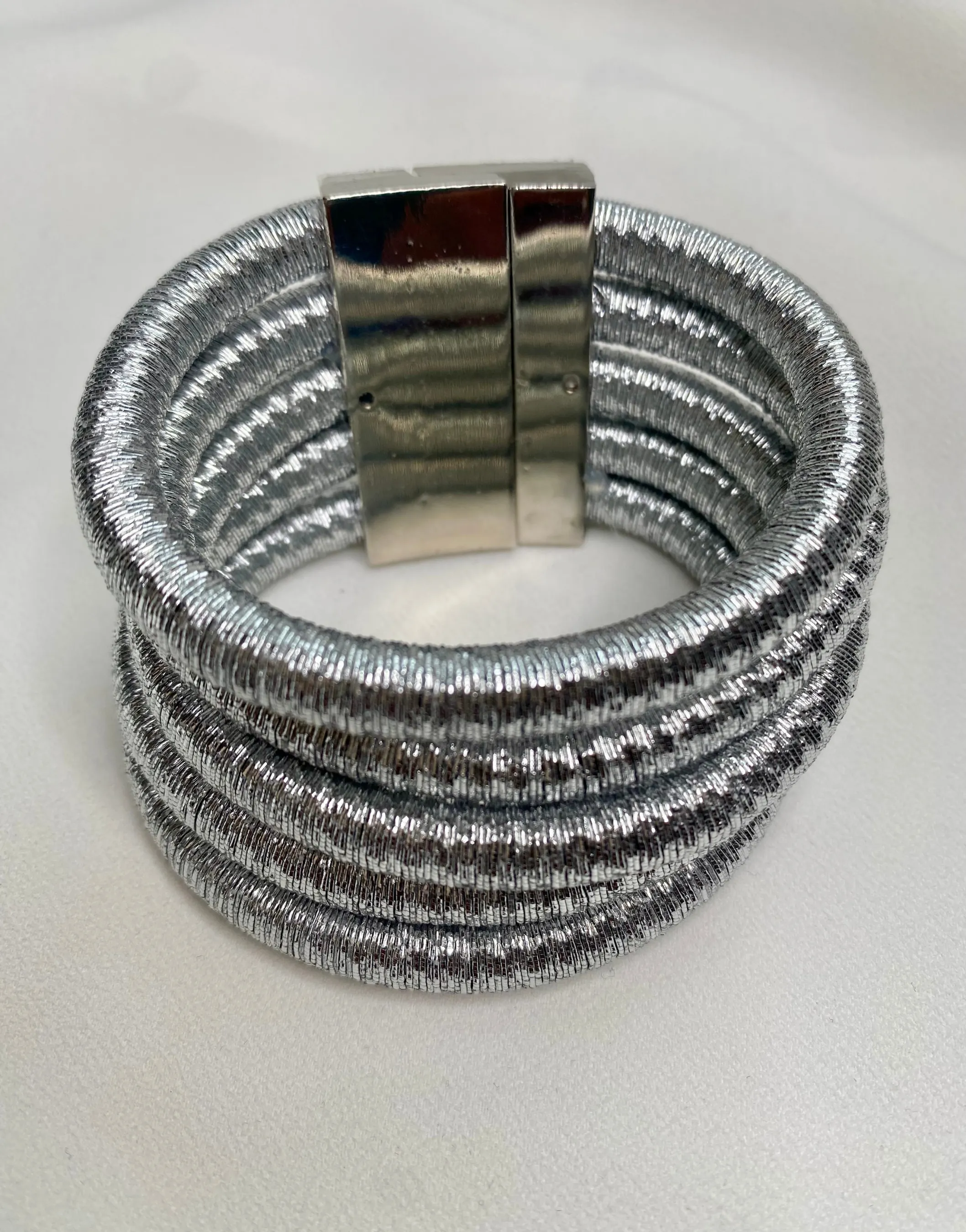 ALEXANDRIA Multilayer Silver Rope Bracelet