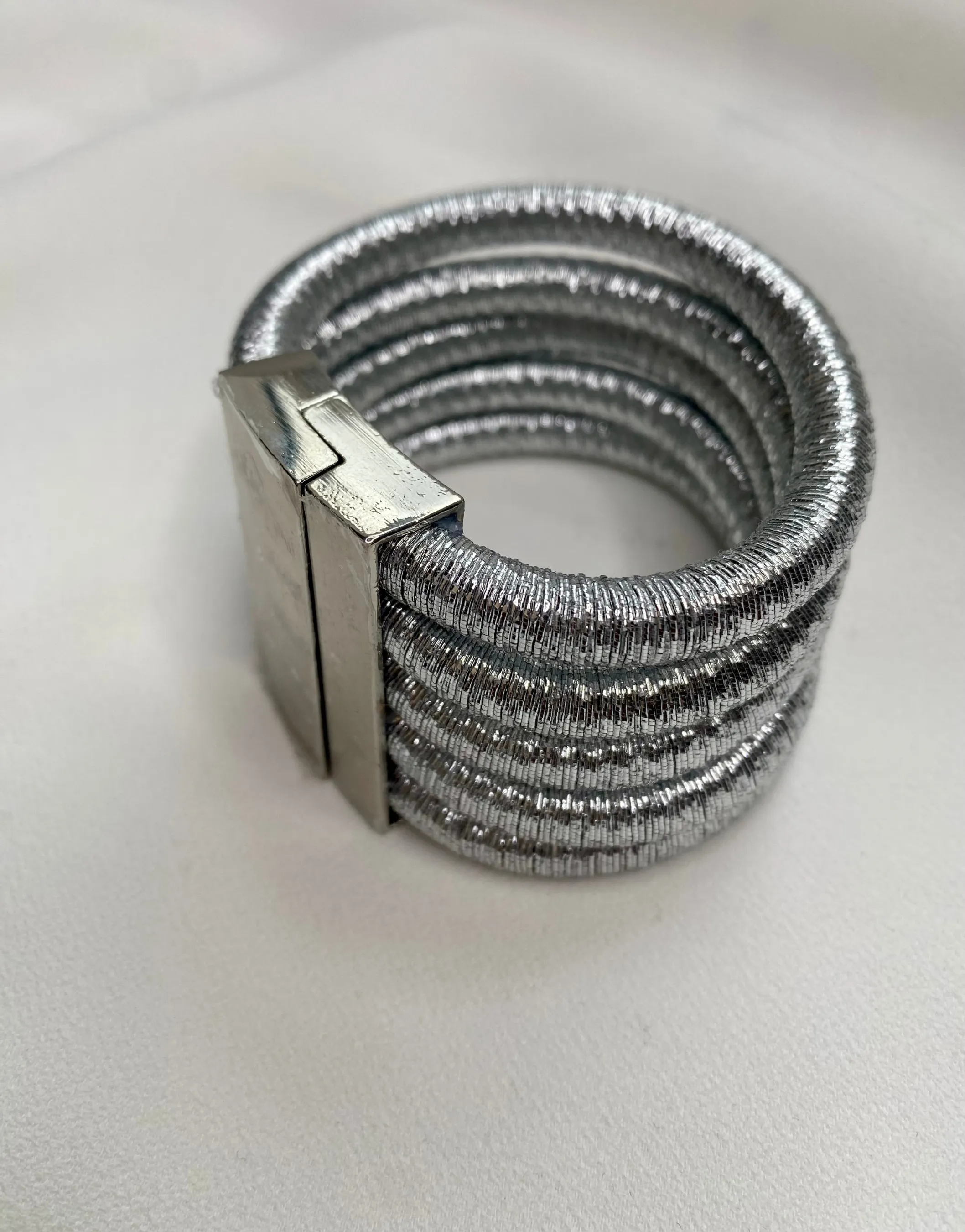 ALEXANDRIA Multilayer Silver Rope Bracelet