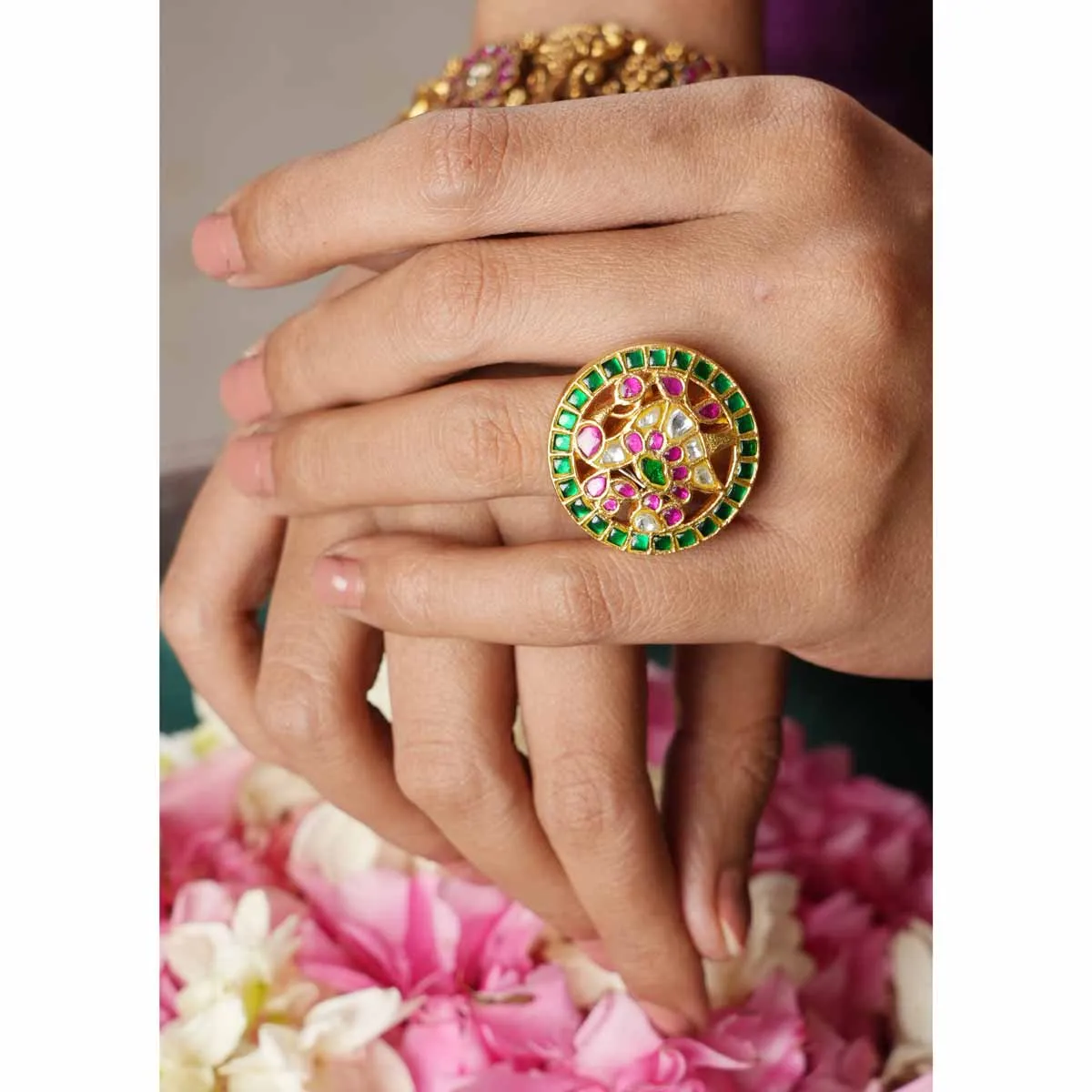 Alhena Kundan Ring