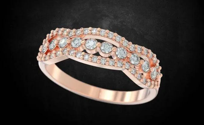 Amber Moissanite Ring with 10k/14k/18k White, Yellow, Rose Gold and Silver - 0.35 ctw
