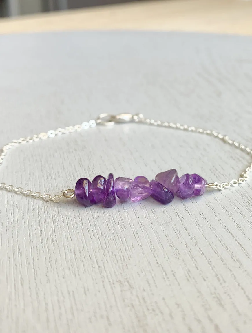 Amethyst Anklet