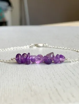 Amethyst Anklet