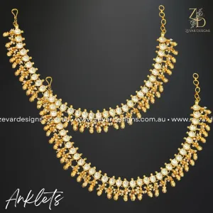 Anklets Pachi Kundan