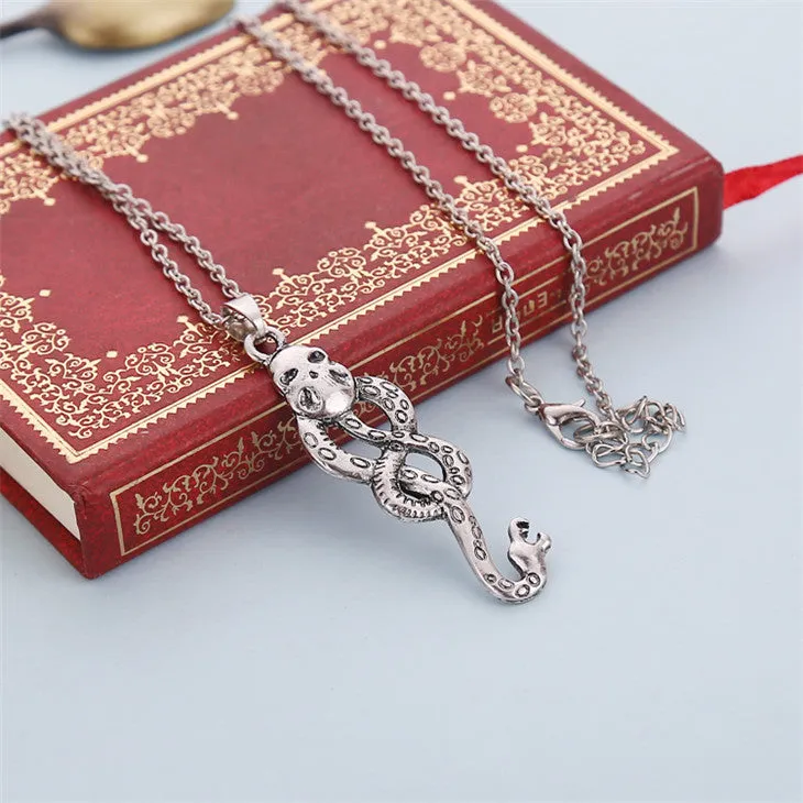 Antique silver Nagini Voldemort Horcrux Unisex Pendant