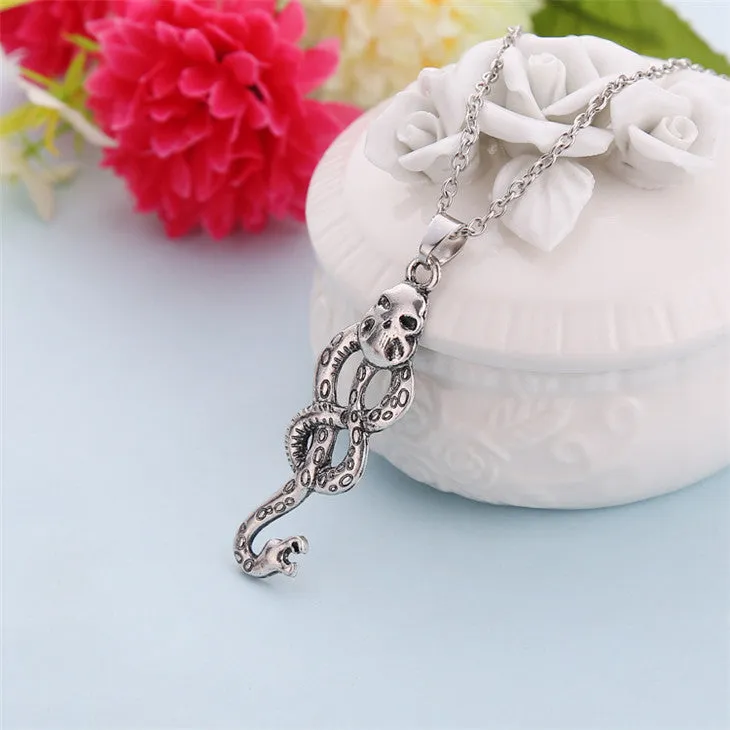 Antique silver Nagini Voldemort Horcrux Unisex Pendant