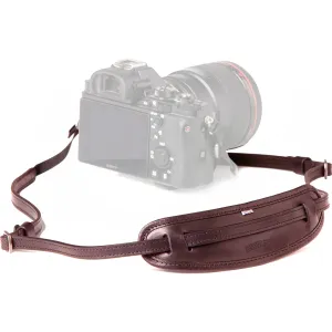 Barber Shop Leather Neckstrap "Moustache" - Dark Brown