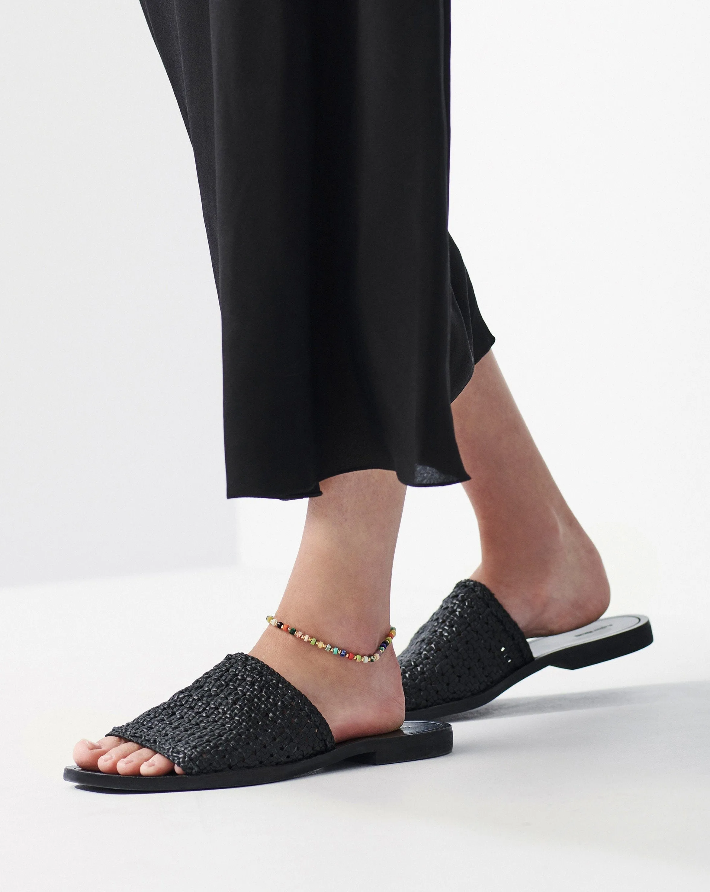 Beaded Anklet | 18ct Gold Plated/Multi Beaded
