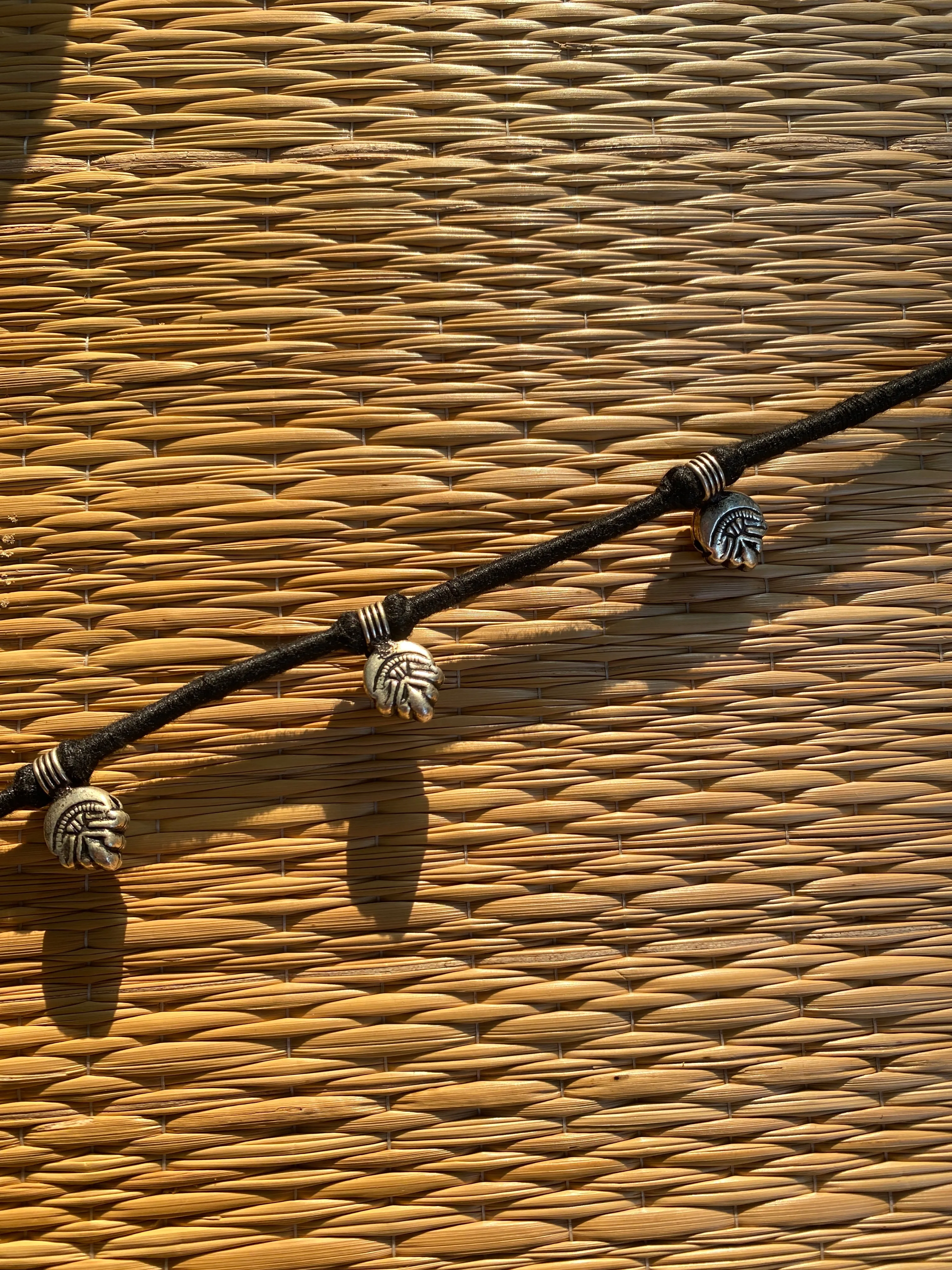 Beaded Black Patwa Anklet