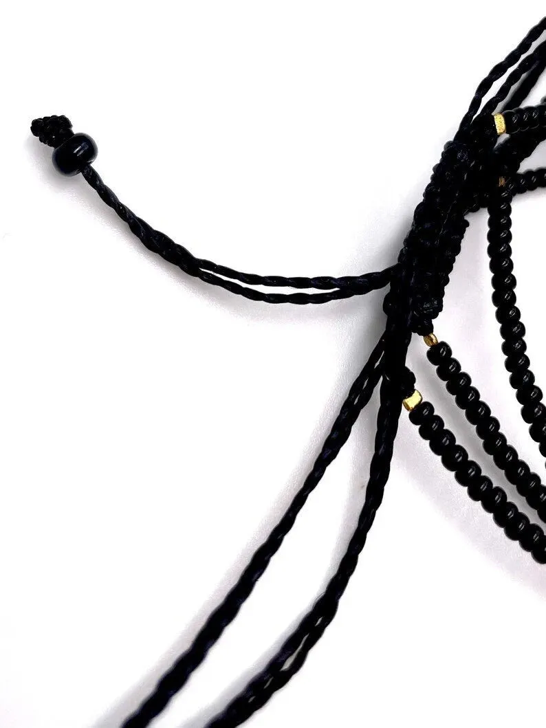 Black Skittles Ankle Bracelet