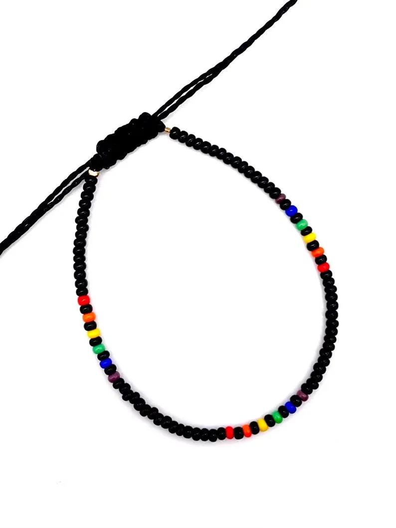 Black Skittles Ankle Bracelet