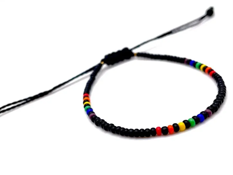 Black Skittles Ankle Bracelet