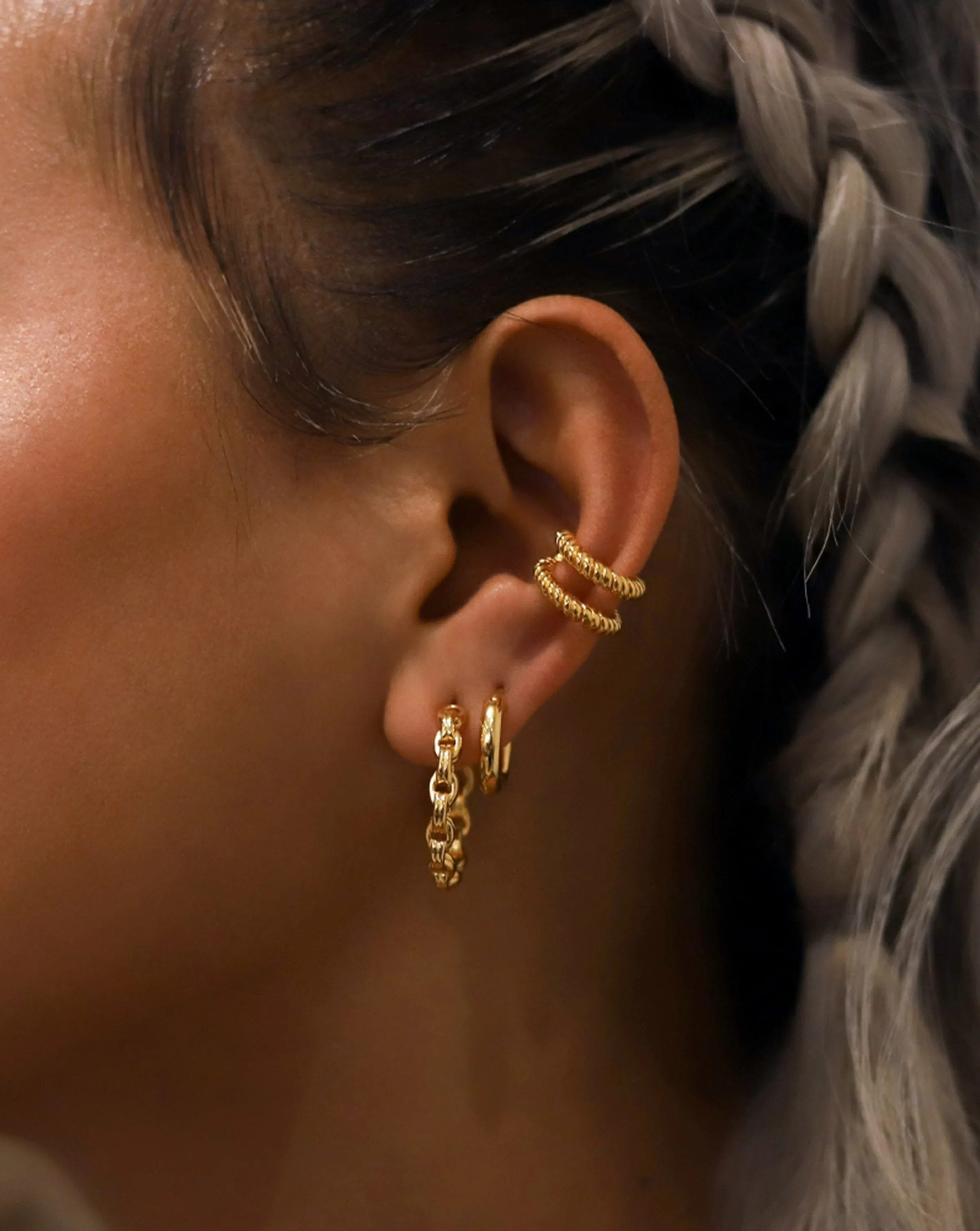 Bond Hoop Earrings | 18ct Gold Vermeil