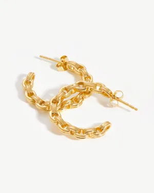 Bond Hoop Earrings | 18ct Gold Vermeil