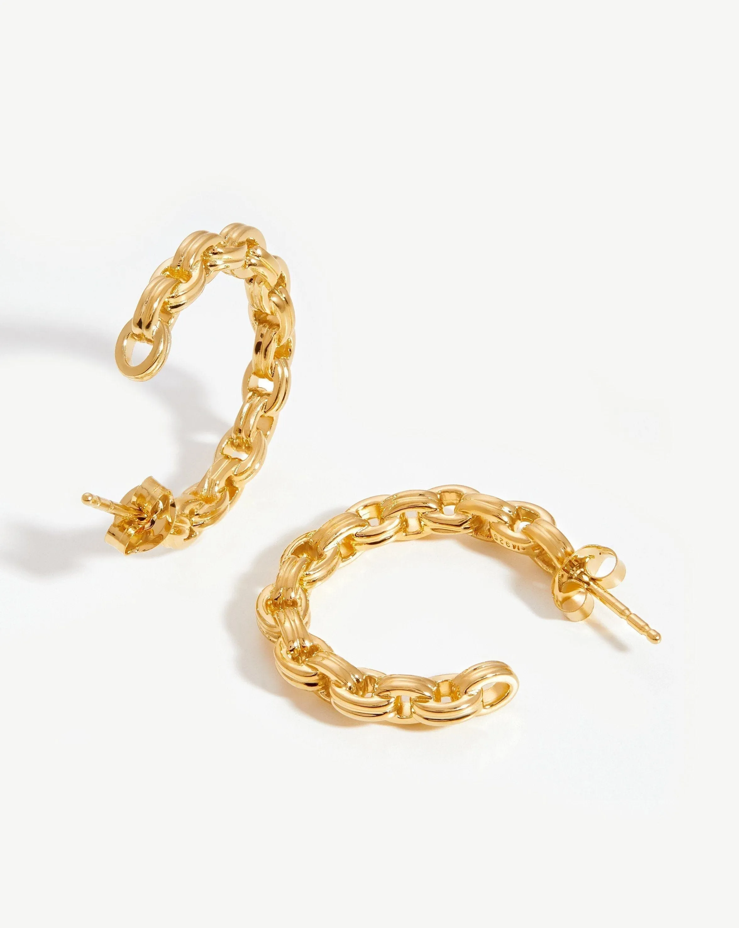 Bond Hoop Earrings | 18ct Gold Vermeil
